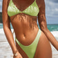 Ribbed High Cut Bikini Female Swimsuit Swimwear Two-piece Bikini set Bather Bathing Suit The Clothing Company Sydney