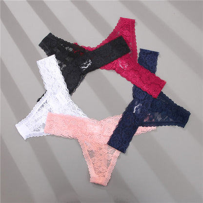 2 Pack Lace G-string Thong Panties Floral Underwear Transparent Underpants Lingerie Briefs The Clothing Company Sydney