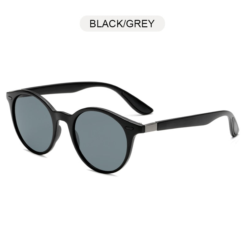 Round Men's Polarized Sunglasses Women's Vintage Plastic Sun Glasses Anti Glare Driving Shades Eyewear UV400 The Clothing Company Sydney