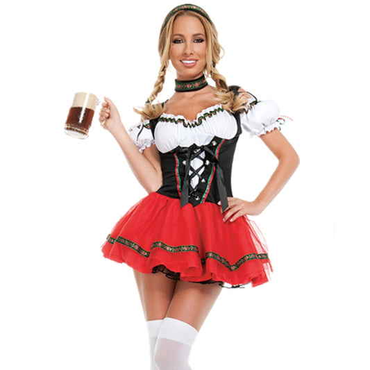 Oktoberfest Dirndl Costume Germany Beer Maid Tavern Wench Waitress Outfit Cosplay Halloween Fancy Party Dress The Clothing Company Sydney