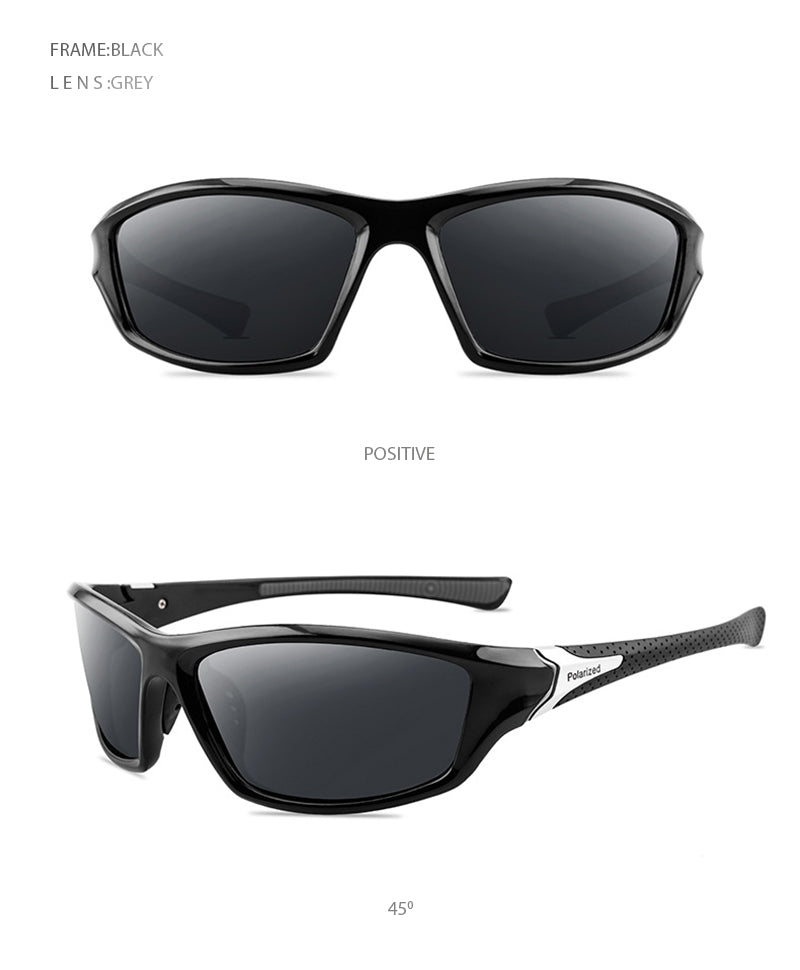 Sports Polarized Sunglasses For Men and Women Fashion Plastic Outdoor Sun Glasses Black Shades Goggle UV400 The Clothing Company Sydney