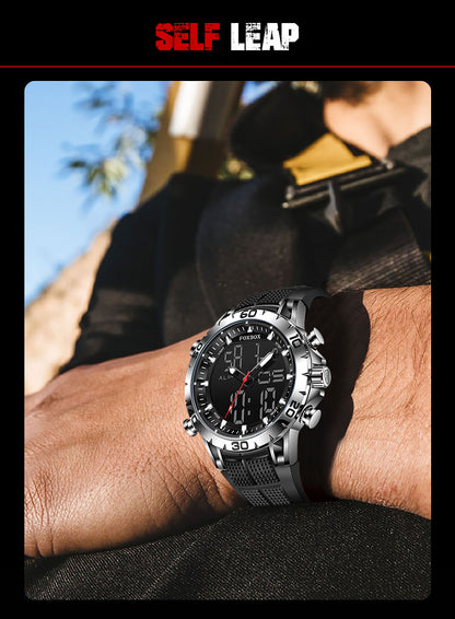 Foxbox Sport Mens Watches Top Brand Luxury Dual Display Quartz Watch For Men Military Waterproof Digital Electronic Watch The Clothing Company Sydney