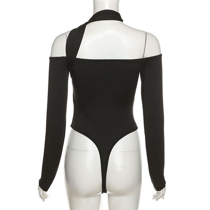 Off Shoulder Backless Elegant Bandage Bodysuit Women Basic Tops Skinny Rompers High Rise Club Party Bodysuit The Clothing Company Sydney