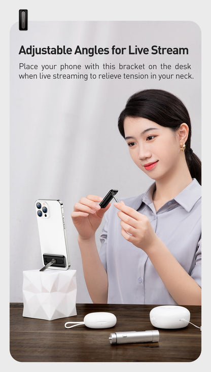 Baseus Foldable Mobile Phone Holder Stand For iPhone 13 12 Desktop Tablet Holder for Xiaomi Samsung Huawei Desktop Stand Holder The Clothing Company Sydney