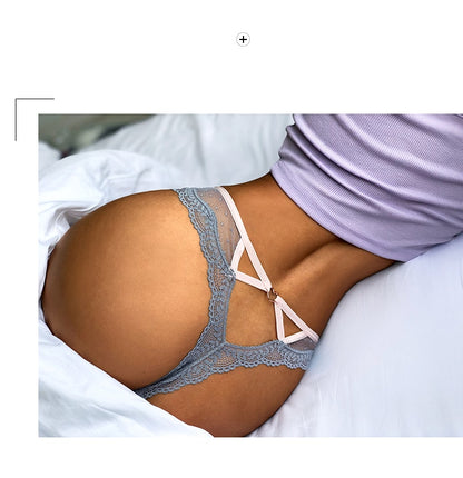 Lace Low Waist Panties  Hollow Back Transparent Underwear Lingerie G String Thong Briefs The Clothing Company Sydney
