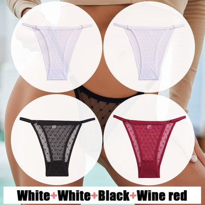 4 Pack Lace Panties Underwear Mesh Transparent Lingerie Soft Intimate Underpants Plus Size Underwear The Clothing Company Sydney