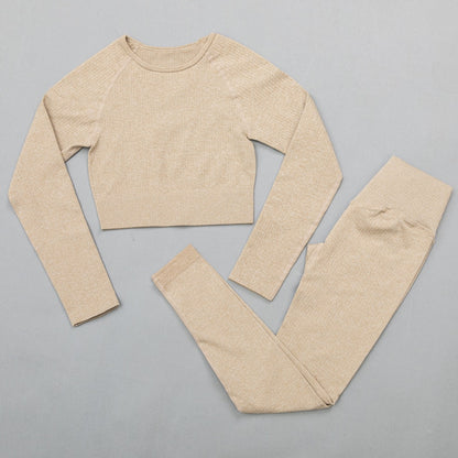 2 Piece High Waist Sports Legging Gym Women's sportswear Seamless Fitness Yoga Suit High Stretchy Workout Padded Sports Bra Leggings Set The Clothing Company Sydney