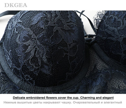 2 Piece Underwear Set Green Bras Cotton Brassiere Lingerie Set Lace Embroidery Push Up Bra Panties Sets Deep V Gather Bra and Brief The Clothing Company Sydney