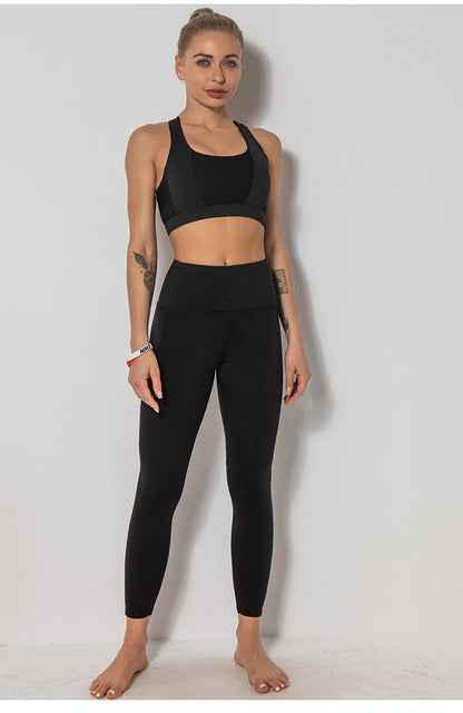 Sports Bra Shockproof Glamour Classic Comfortable Style Tank Wide Shoulder Strap Yoga Top Push Up Fitness Bras The Clothing Company Sydney