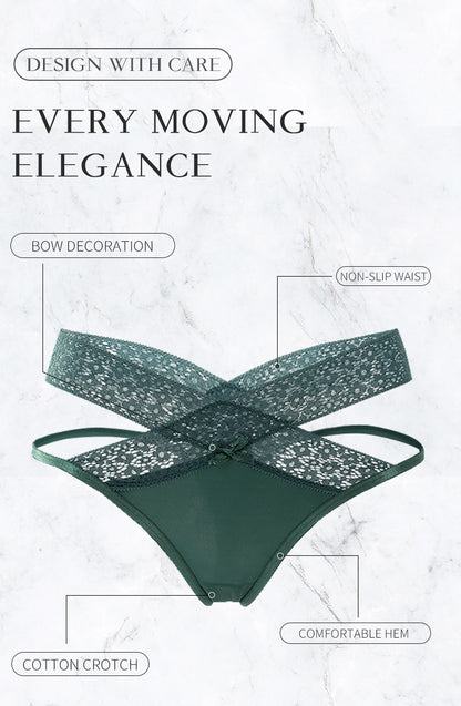 Lace Bandage G-String Low Rise Panties Seamless Underwear Transparent Hollow Lingerie Thong The Clothing Company Sydney