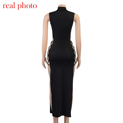 Elegant Black Sleeveless Bandage Dress for Women Club Party Backless Tank Dresses Skinny Fashion Summer Dress The Clothing Company Sydney