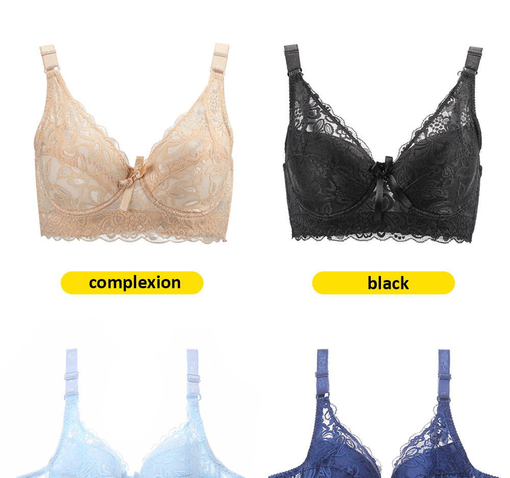 2 Piece Lace Bra Push Up Bras Underwear Bralette Lingerie Plus Size Tops Brassiere BH Backless Bras The Clothing Company Sydney