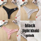 3 Pack 8 Colors Thong G-String Cotton Mix Thongs Panties V Waist Underpants Pantys Lingerie The Clothing Company Sydney