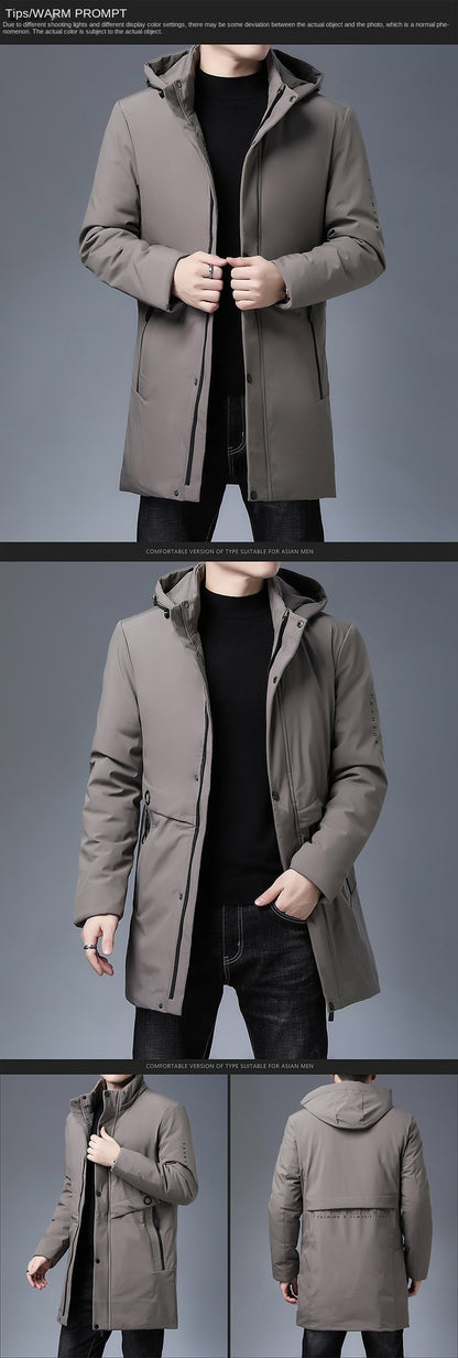 Padded Brand Casual Fashion Thick Warm Men Long Parka Winter Jacket With Hood Windbreaker Coats Mens Clothing The Clothing Company Sydney