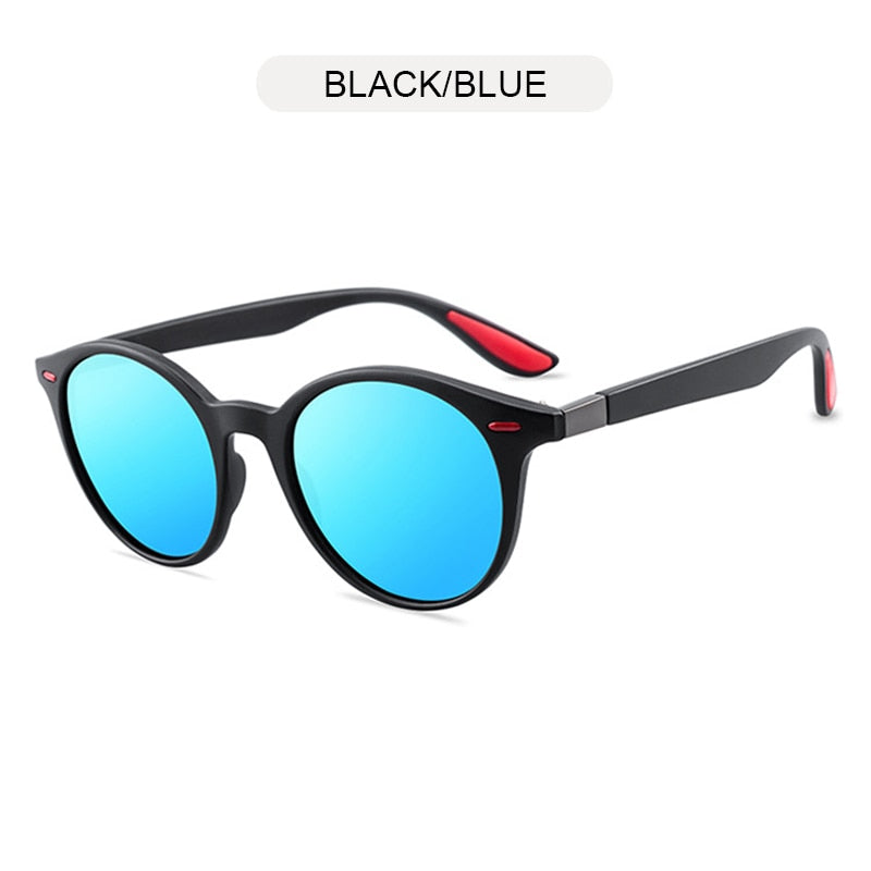 Round Men's Polarized Sunglasses Women's Vintage Plastic Sun Glasses Anti Glare Driving Shades Eyewear UV400 The Clothing Company Sydney