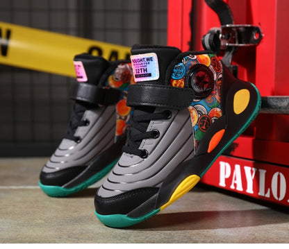 Kids Sneakers Boys Casual Shoes For Children Sneakers Shoes Leather Anti-slippery Fashion Basketball Shoes The Clothing Company Sydney