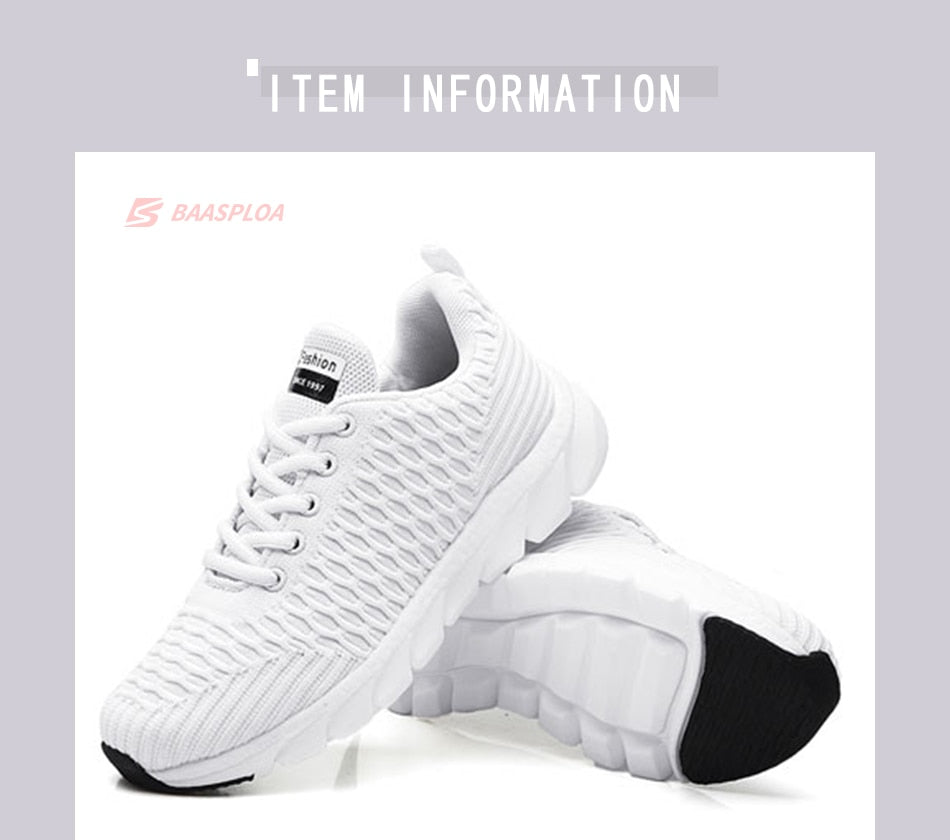 Women's Sneaker Fitness Shoes Lace up Non-Slip Soft Tennis Shoes Lace-up Lightweight Jogging Walking Breathable Sneakers The Clothing Company Sydney