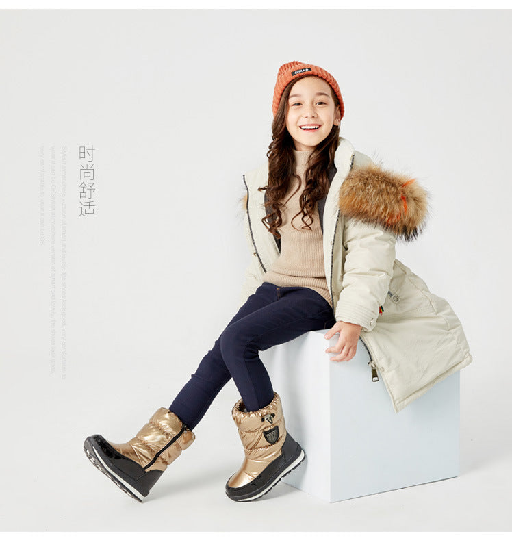 Girls Boys Snow Boots Kids 30% Real Wool Winter Warm Shoes -30 Degree Keep Warm Waterproof Children Snow Boots The Clothing Company Sydney