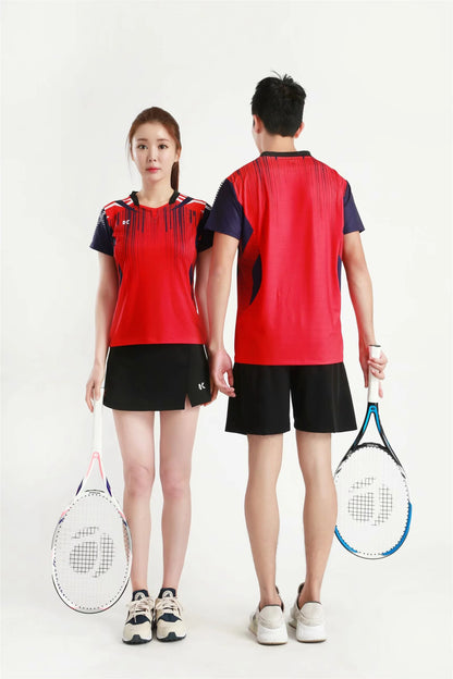 Women's Men's Sports Badminton wear shirts Table tennis game Shirts clothes Exercise Tennis Volleyball Handball Shirts The Clothing Company Sydney
