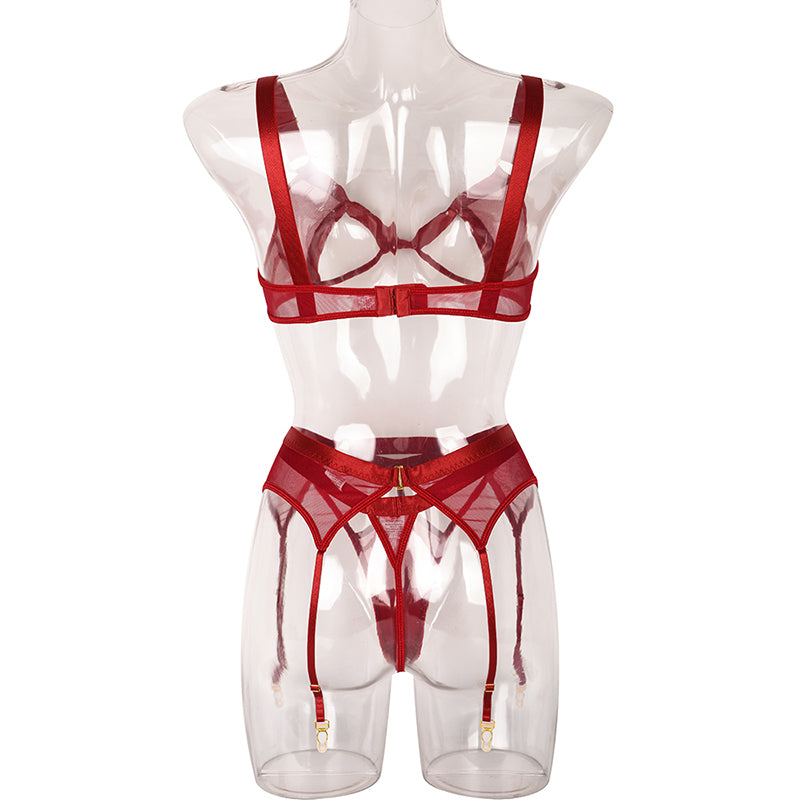 Lace Hollow Out 3 Piece Set Wireless Underwear Sensual Lingerie Set The Clothing Company Sydney