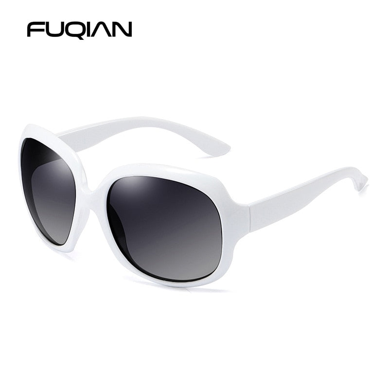 Design Elegant Polarized Oversized Round Sunglasses Women Simple Fashion Big Plastic Ladies Sun Glasses UV400 The Clothing Company Sydney