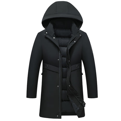 Padded Brand Casual Fashion Thick Warm Men Long Parka Winter Jacket With Hood Windbreaker Coats Mens Clothing The Clothing Company Sydney
