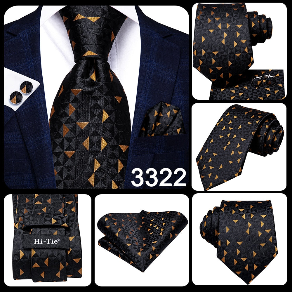 Blue Business Solid 100% Silk Men's Tie NeckTie 8.5cm Ties for Men Formal Luxury Wedding Set The Clothing Company Sydney