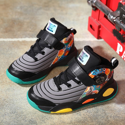 Kids Sneakers Boys Casual Shoes For Children Sneakers Shoes Leather Anti-slippery Fashion Basketball Shoes The Clothing Company Sydney