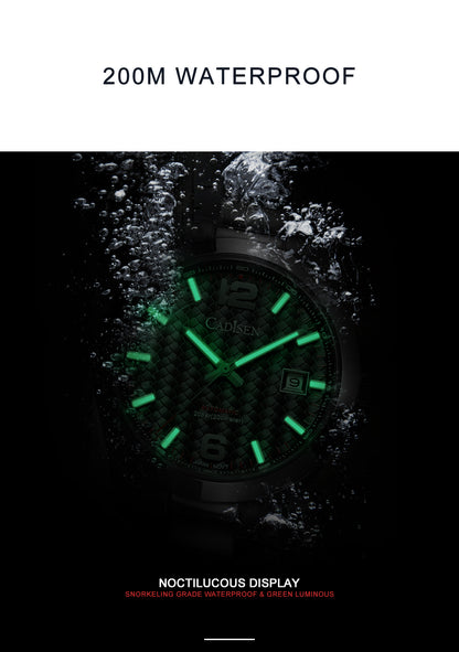 Cadisen New 39mm Men's Automatic Mechanical Watch Classic Retro 200m Waterproof Business Sports MIYOTA 8215 Watches The Clothing Company Sydney