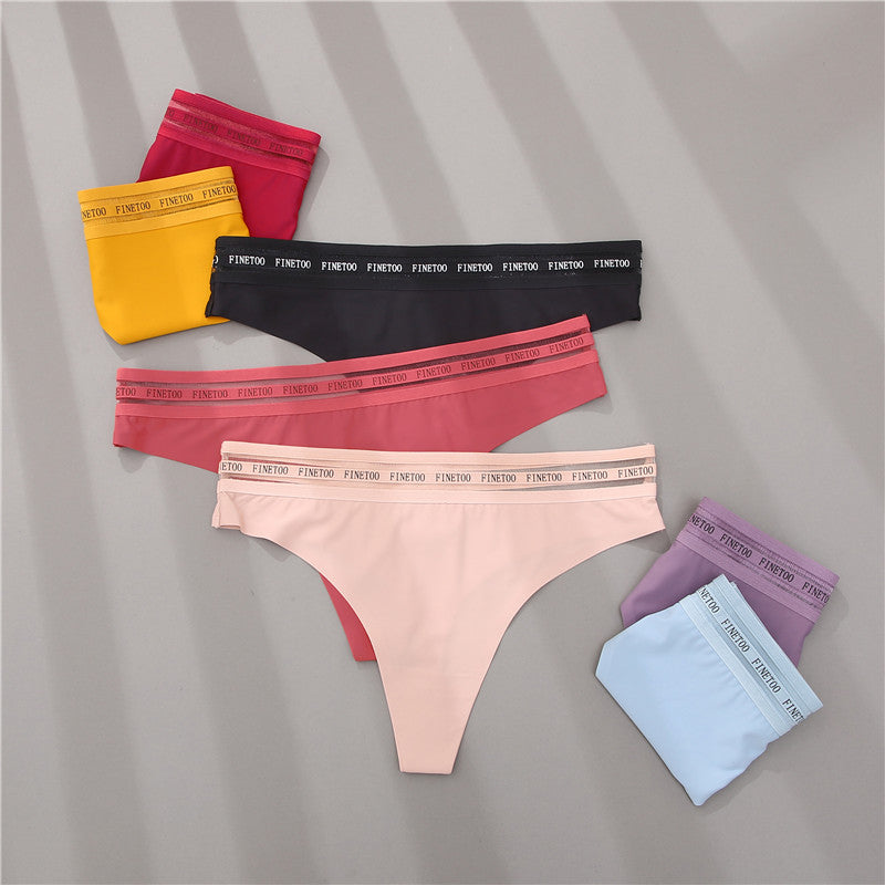 2 Pack Seamless G-string Soft Panties 7 Colors Patchwork Underwear Thongs Lingerie Briefs The Clothing Company Sydney