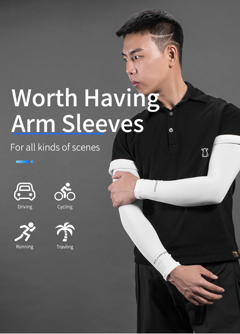 Ice Fabric Running Arm Warmers UV Protect Arm Sleeves Basketball Camping Riding Cycling Outdoors Sports Wear Protective Gear The Clothing Company Sydney