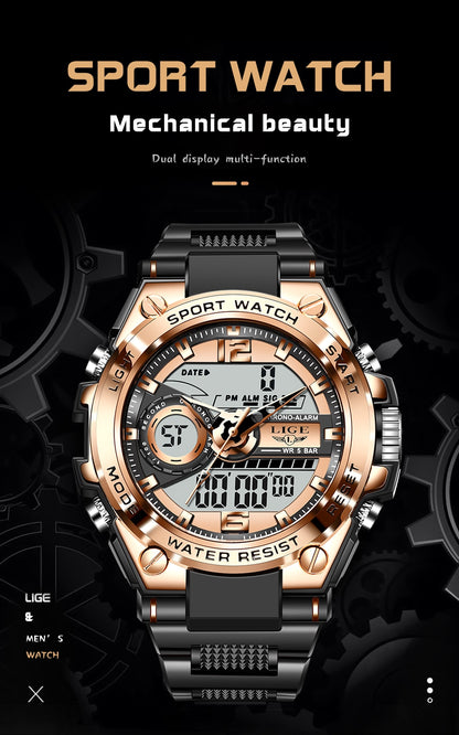 Digital Men Military Watch 50m Waterproof Wristwatch LED Quartz Clock Sport Watch Male Big Watches The Clothing Company Sydney