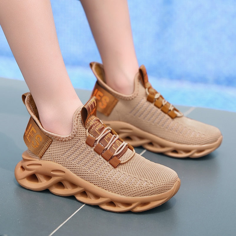 Children's Fashion Sports Shoes Boys Girls Running Outdoor Sneakers Breathable Soft Bottom Kids Lace-up Jogging Shoes The Clothing Company Sydney