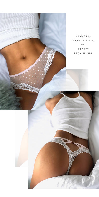 Lace Low Waist Panties  Hollow Back Transparent Underwear Lingerie G String Thong Briefs The Clothing Company Sydney
