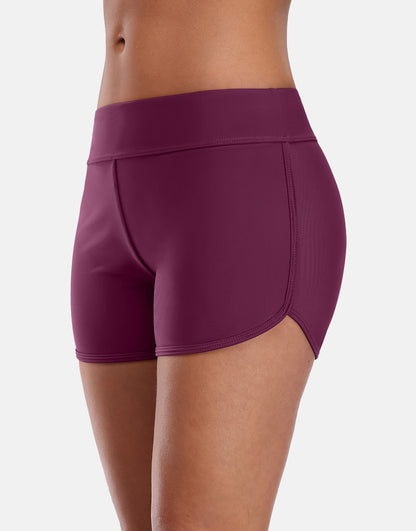 Mid Waist Swimming Shorts Women Solid Color Bikini Bottom Ban Swimwear Briefs Split Swimming Trunks The Clothing Company Sydney