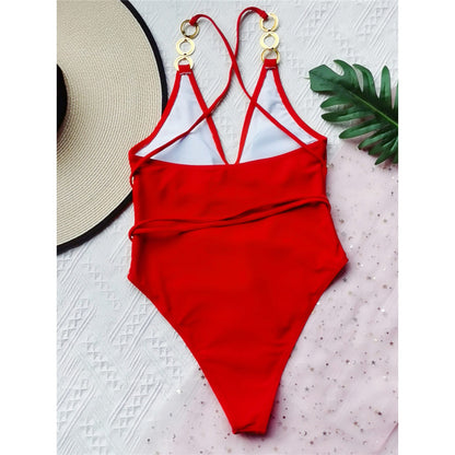 Wrap Around Padded One Piece Swimsuit Swimwear Backless Monokini Bather Bathing Suit The Clothing Company Sydney