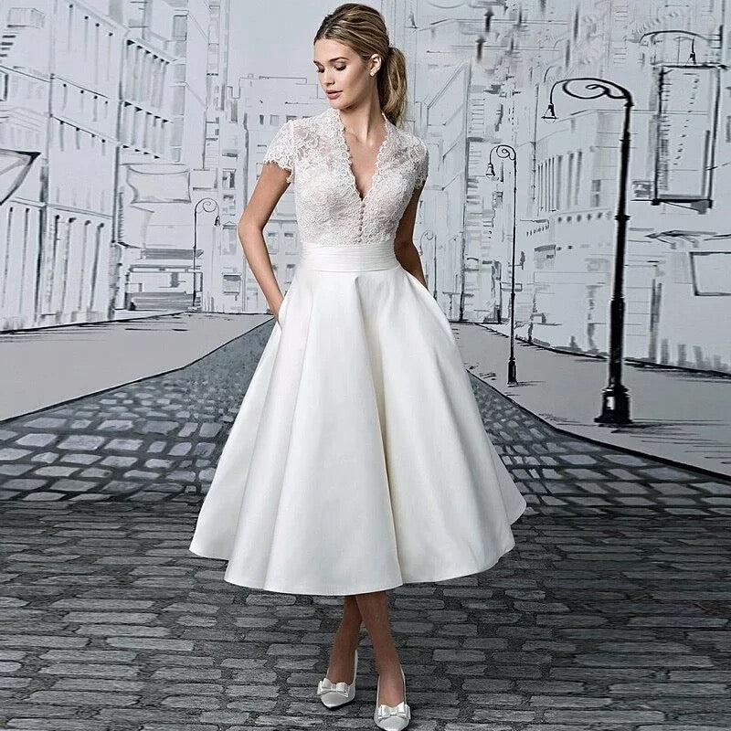 short champagne wedding dresses Off-the-Shouder Prom Dress with Beads Black / 4 puffy long sleeve top Champagne A-line Illusion high neck