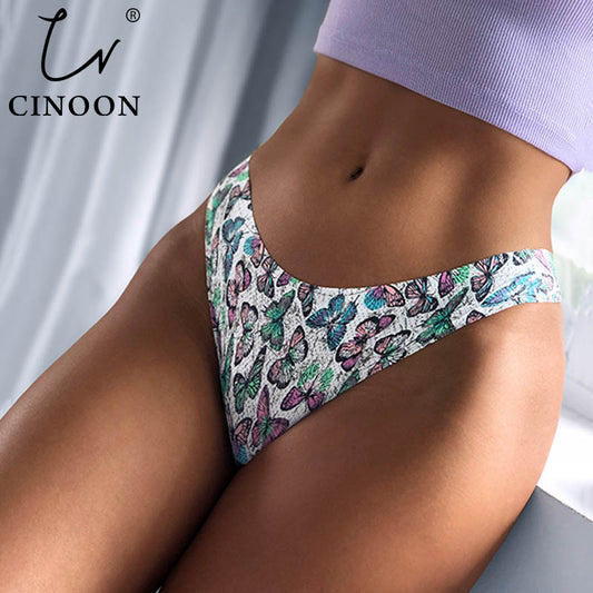 Floral Print Lingerie Panties Low-waist Nylon Panties Seamless Breathable Underwear G String Intimates Briefs The Clothing Company Sydney