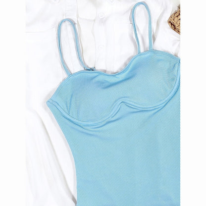 One Piece Swimsuit Solid Blue Swimwear Thong Bathing Suit Monokini Bathing Suit Swimming Suits Beachwear The Clothing Company Sydney