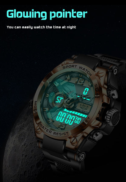 Digital Men Military Watch 50m Waterproof Wristwatch LED Quartz Clock Sport Watch Male Big Watches The Clothing Company Sydney