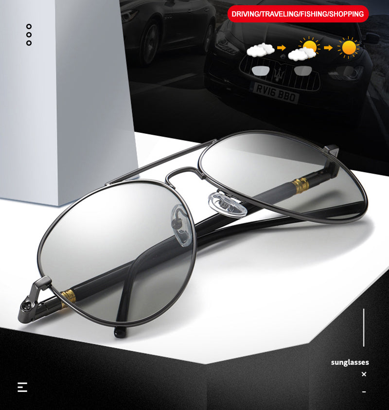 Fashion Photochromic Sunglasses Men Women Chameleon Polarized Pilot Sun Glasses Anti-glare Driving Eyeglasses UV400 The Clothing Company Sydney