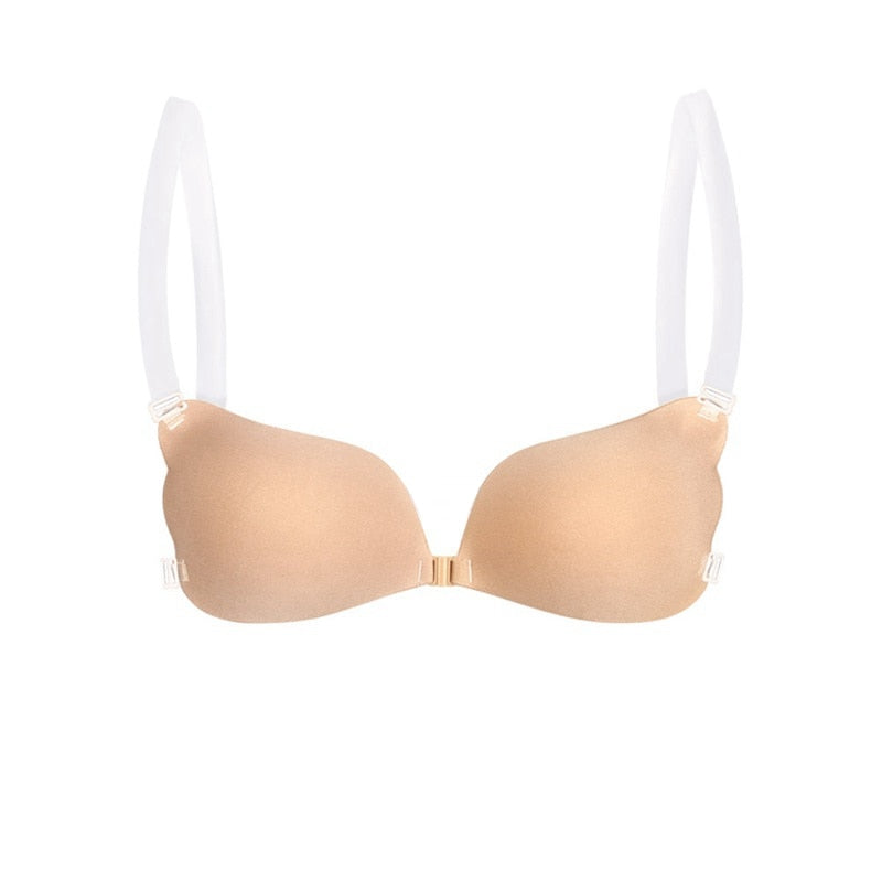 Invisible Bra Push Up Silicone Bra for Wedding Sticky Bra Reusable with Transparent Straps Backless Bralette Lingerie Top Plus The Clothing Company Sydney