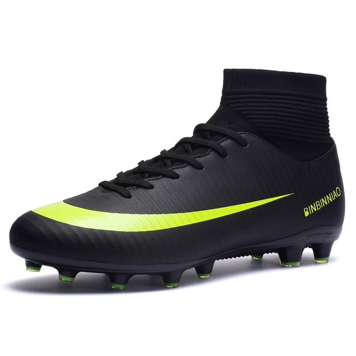 Outdoor Men Women Girls Boys Soccer Shoes Football Boots High Ankle Kids Cleats Training Sport Sneakers The Clothing Company Sydney