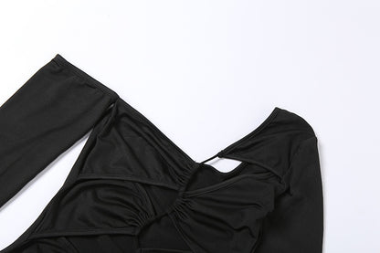 Chic Fashion Long Sleeve Cut Out Bandage Mini Dress Outfit Club Party Bodycon Dress The Clothing Company Sydney