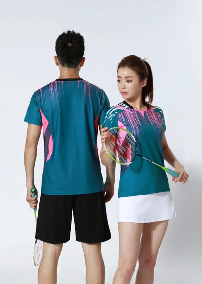 Women's Men's Sports Badminton wear shirts Table tennis game Shirts clothes Exercise Tennis Volleyball Handball Shirts The Clothing Company Sydney