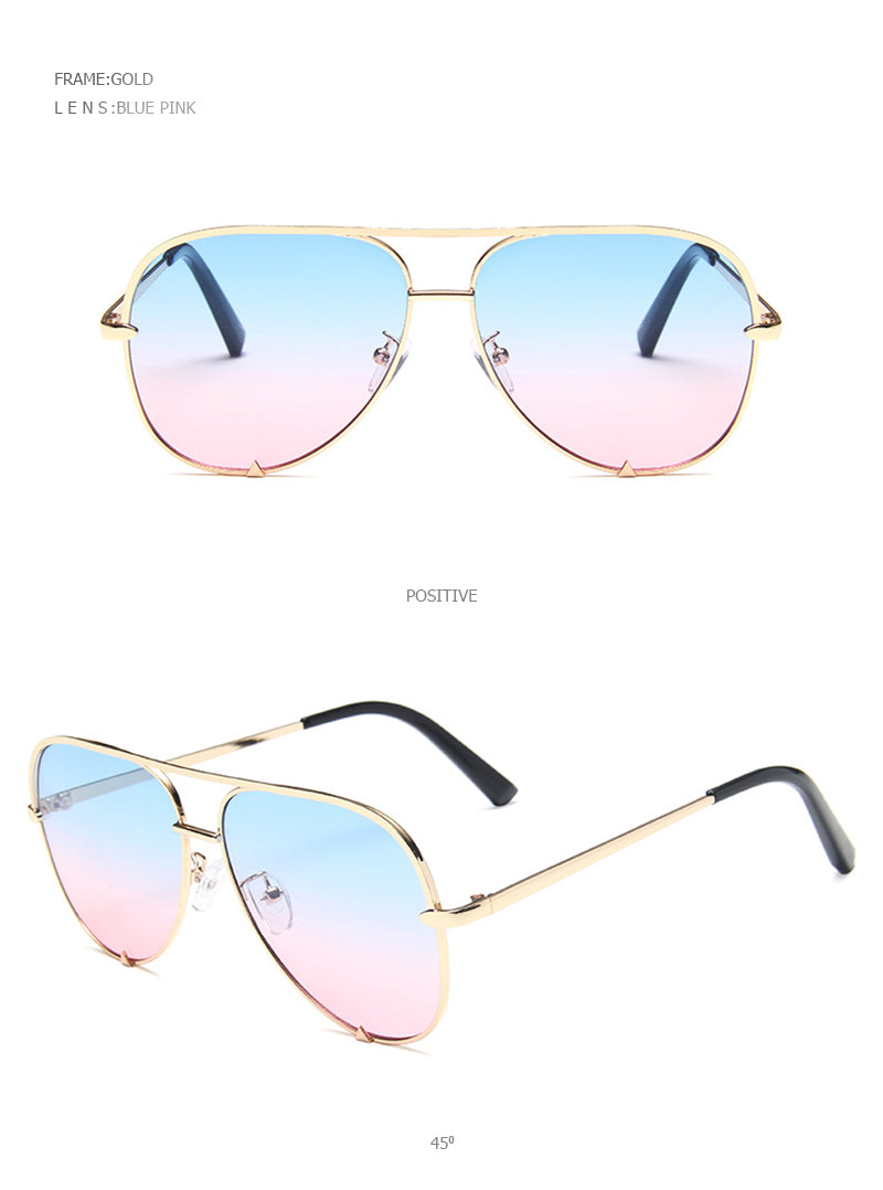 Classic Metal Aviation Sunglasses Women Fashion Alloy Pilot Sun Glasses Men Gradient Lens Driving Shades Ladies UV400 The Clothing Company Sydney