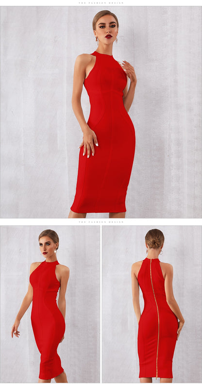 Summer White Women Bodycon Bandage Dress Elegant Tank Sleeveless Club Celebrity Evening Runway Party Dresses The Clothing Company Sydney