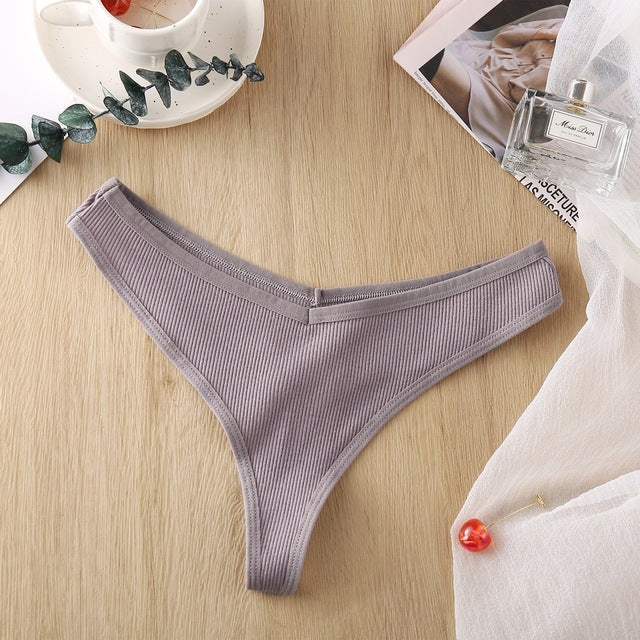 3 Pack 8 Colors Thong G-String Cotton Mix Thongs Panties V Waist Underpants Pantys Lingerie The Clothing Company Sydney