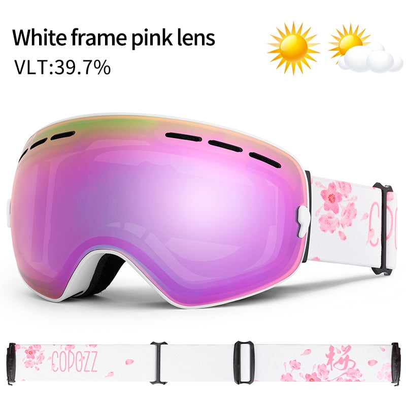 Brand Ski Men Women Snowboard Goggles Glasses For Skiing UV400 Protection Skiing Snow Glasses Anti-Fog Ski EyeWear The Clothing Company Sydney