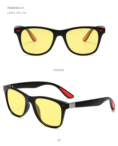 Polarized Sunglasses Men Women Classic Square Plastic Driving Sun Glasses Fashion Black Shades UV400 The Clothing Company Sydney
